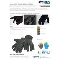 HexArmor Leather Tactical Enforcement Glove - 4046